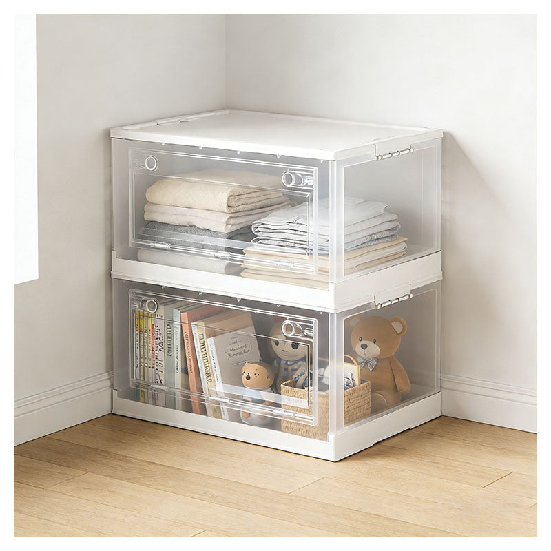 88 L Transparent Collapsible Storage Box Light Use