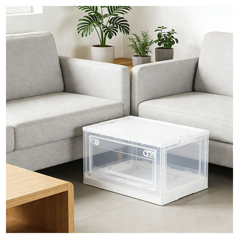 88 L Transparent Collapsible Storage Box Light Use