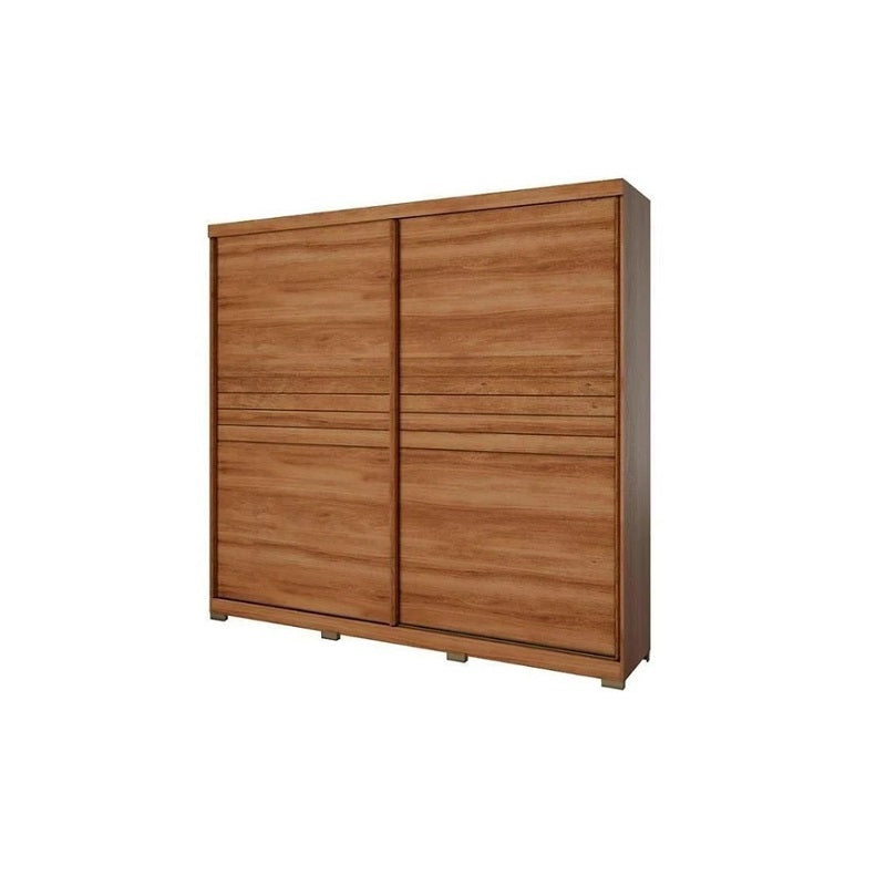 Freijo and hazelnut MDP wardrobe 224 x 237 x 52.5 cm