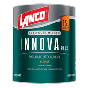 Lanco Innova Plus Satin White Latex Paint 1/4 gal