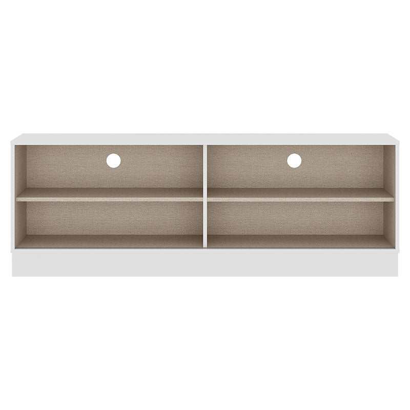 Mueble para TV MDP blanco 54,5 x 155 x 34,5 cm
