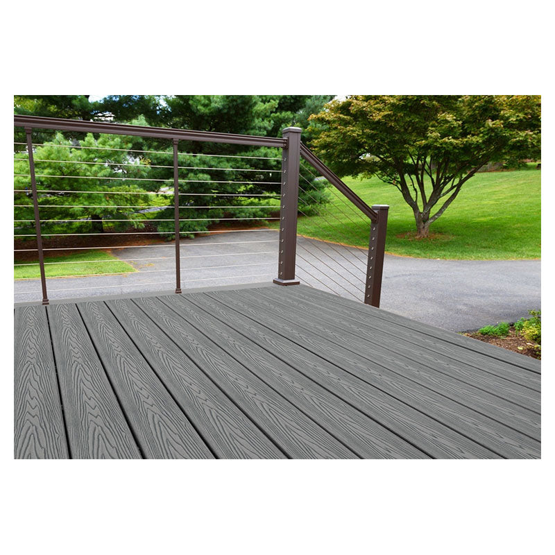 Piso deck WPC 14 x 220 cm gris