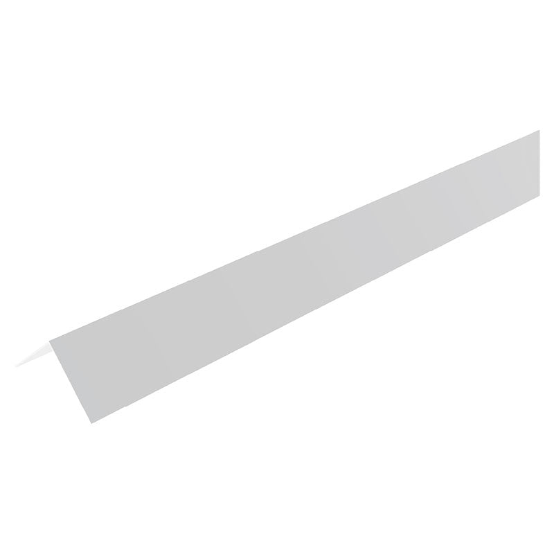 Perfil esquina L para SPC aluminio 1,4 x 250 x 1,4 blanco