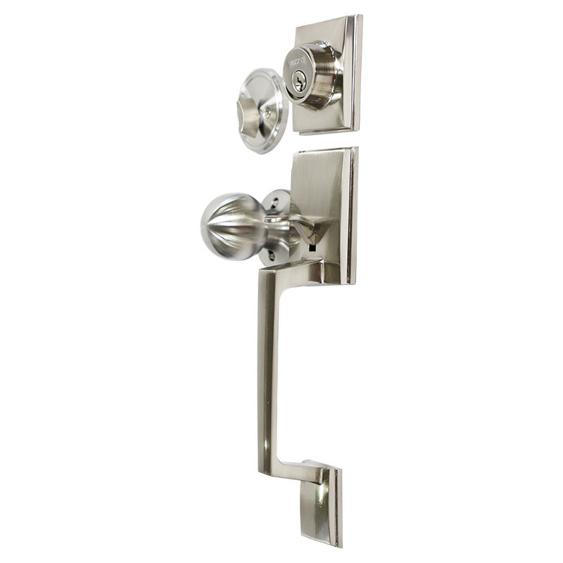Tezza mechanical lock with satin zinc alloy key
