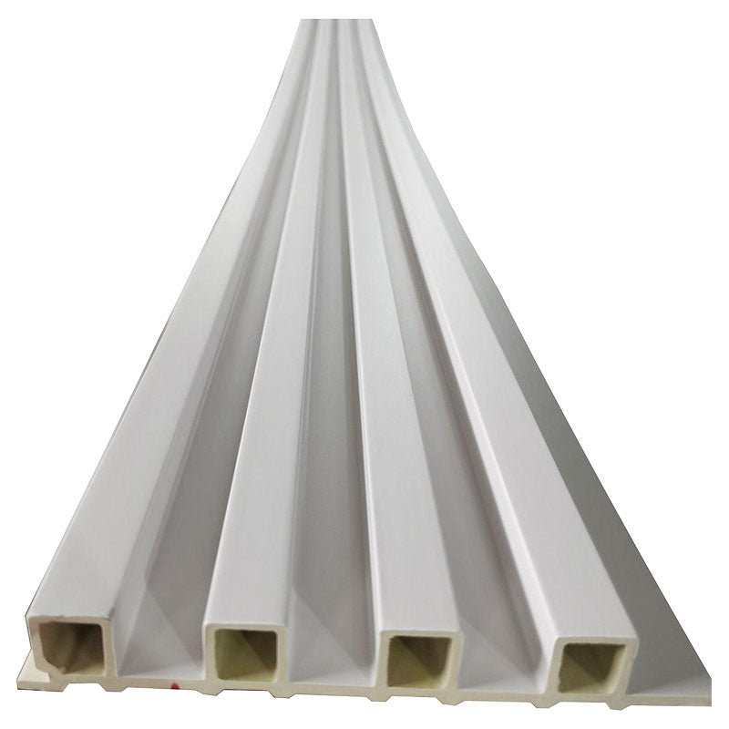 Panel WPC 16.8 x 2.4 x 290 cm blanco pieza pared