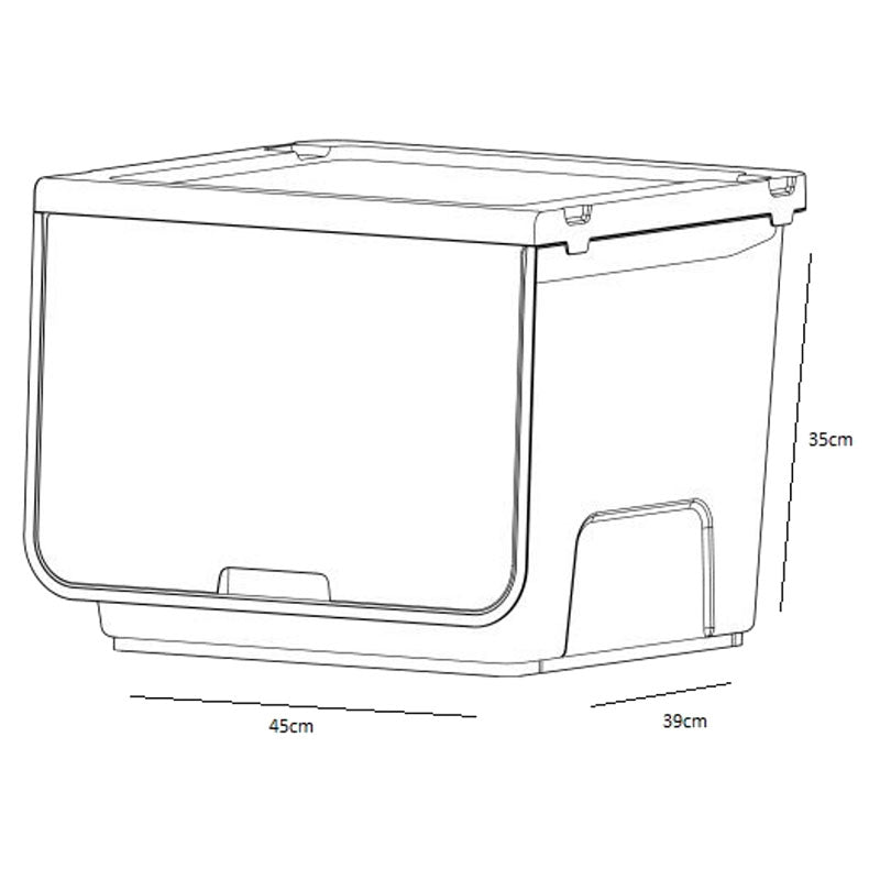 Multibox 40 L stackable white box