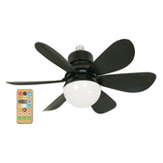 LED light bulb E27 11 W flower DC 16" 3CCT black with remote control Designers