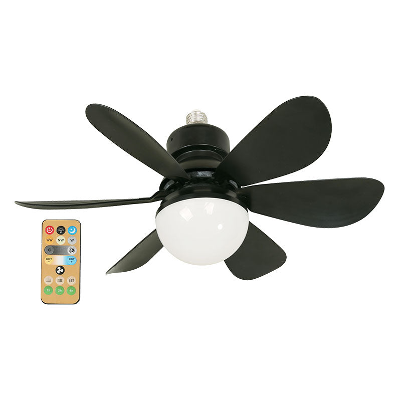 LED light bulb E27 11 W flower DC 16" 3CCT black with remote control Designers