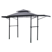 Toldo para parrilla estructural rectangular 410 x 178 x 248 cm gris impermeable