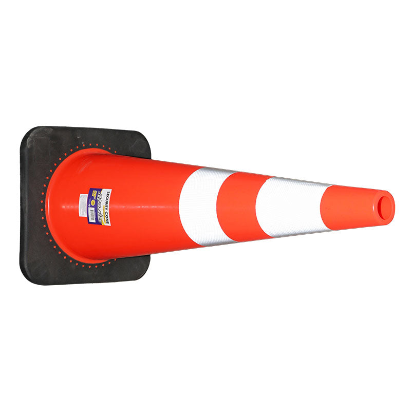 36" Orange Safety Cone with Reflective Strip Majic