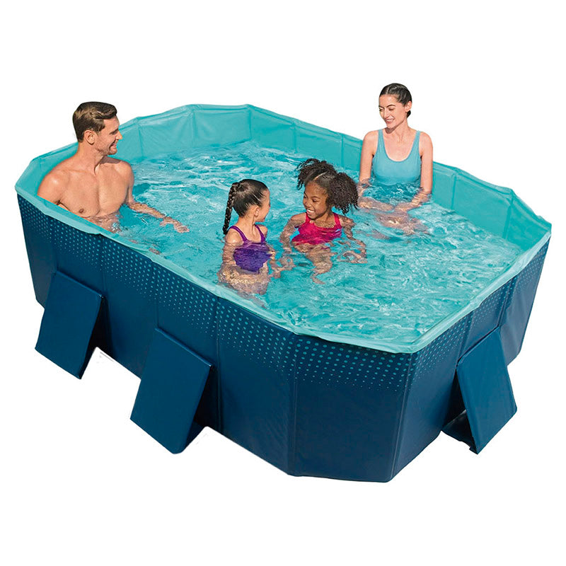 Piscina plegable 210 x 137 x 50 cm Basic Living