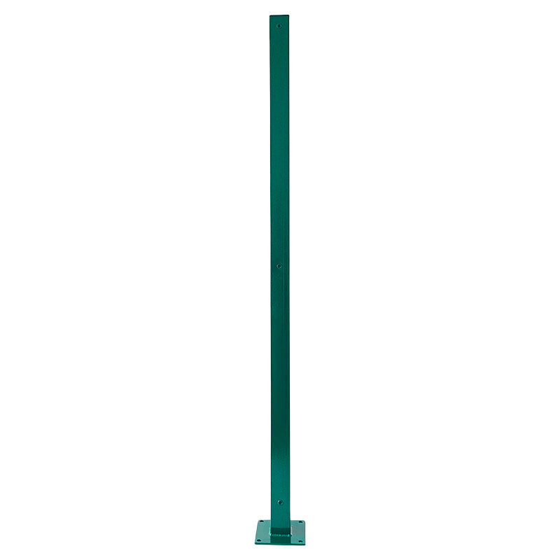Poste para malla perimetral verde electrostática de acero  1,5 m