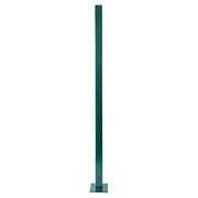Poste para malla perimetral verde electrostática de acero  1 m