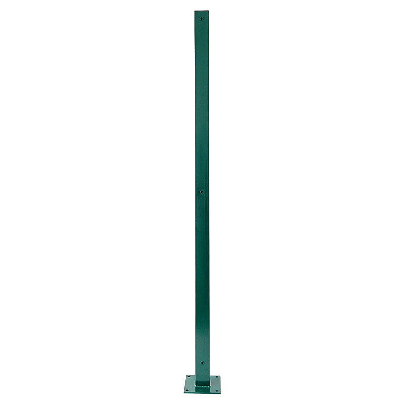 Poste para malla perimetral verde electrostática de acero  1 m