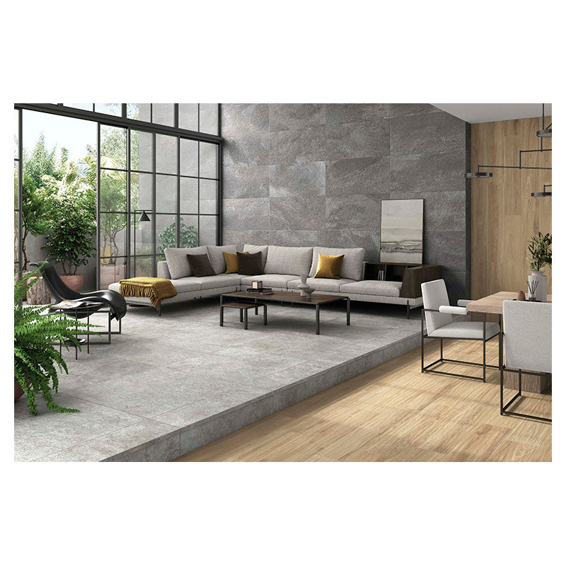Porcelanato 60 x 120 cm Crassana grafito 1.44 m²