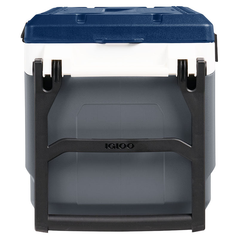 Hielera Maxcold con ruedas 90 QT 85 litros gris y azul Igloo