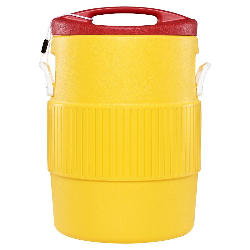 Termo insulado amarillo plástico 5 gal 18,9 litros  Igloo