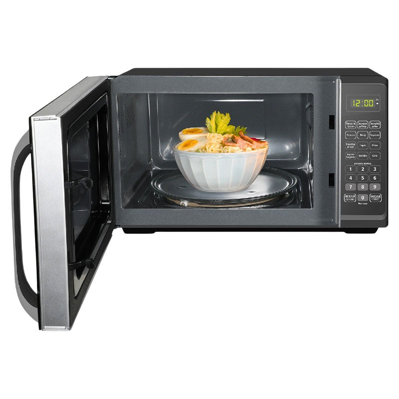 Horno microondas negro 25 litros 0,9 pies con panel digital de acero inoxidable Oster