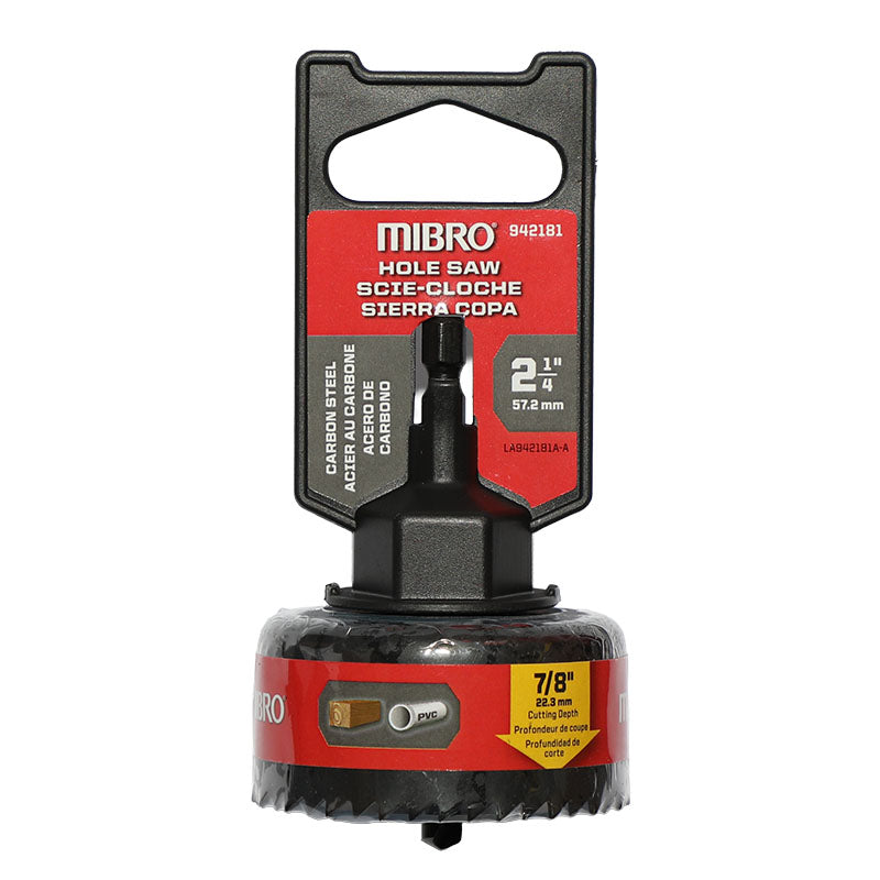 Mibro 2 1/4" hole saw for wood