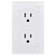 Dual Smart Outlet 10 A 125 VAC with Power Button VTA+