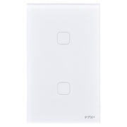 Interruptor inteligente touch doble 125 VAC 10 A blanco VTA+