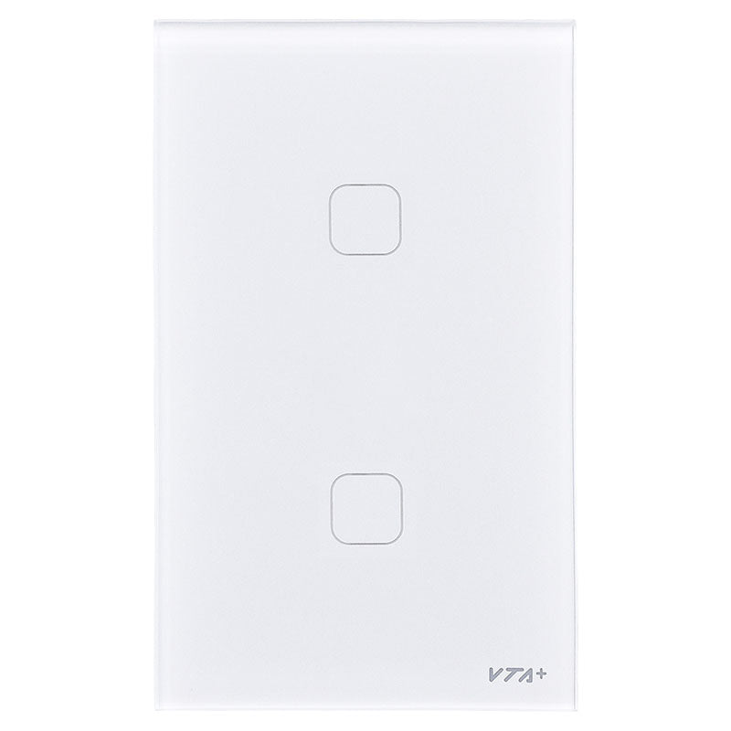 Interruptor inteligente touch doble 125 VAC 10 A blanco VTA+