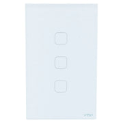Interruptor inteligente touch triple 125 VAC 10 A blanco VTA+