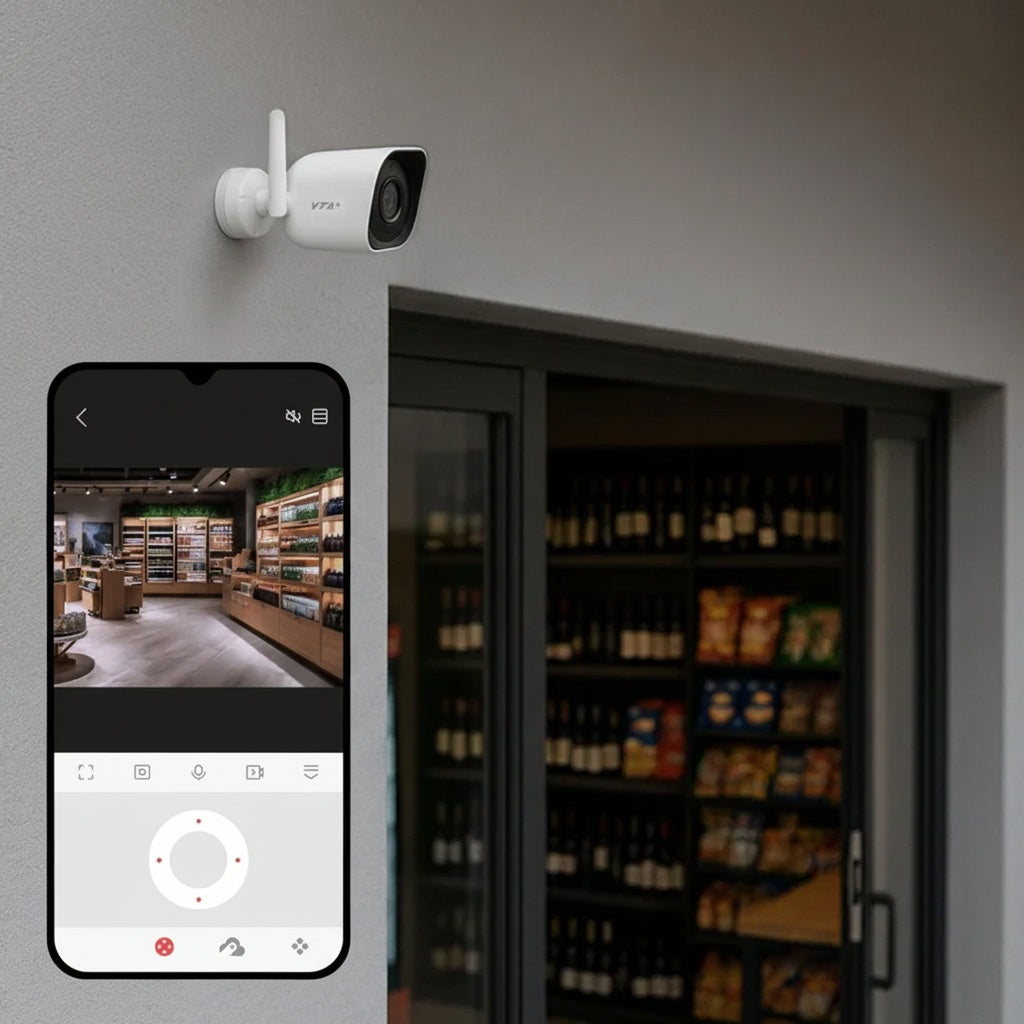 Cámara inteligente para exterior 2K fija IP65 VTA+