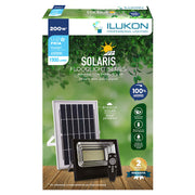 Black 200 W 6500 K 1610 lm Solar LED Floodlight