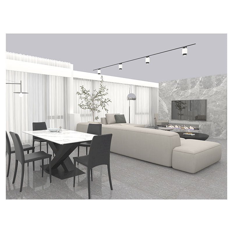 Porcelanato gris oscuro doble carga 60 x 60 cm cubre 1,44 m²