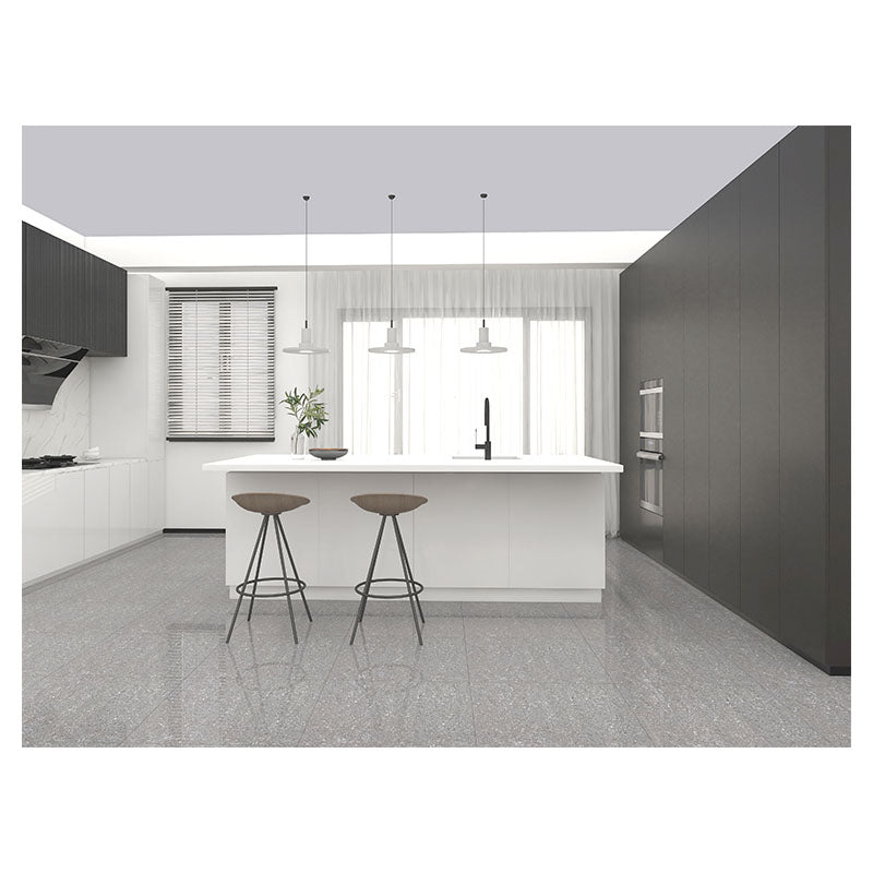 Porcelanato gris oscuro doble carga 60 x 60 cm cubre 1,44 m²