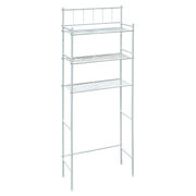 Estante organizador metálico 3 niveles 59 x 24.5 x 163 cm blanco