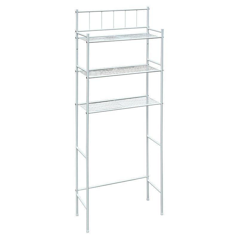 Estante organizador metálico 3 niveles 59 x 24.5 x 163 cm blanco