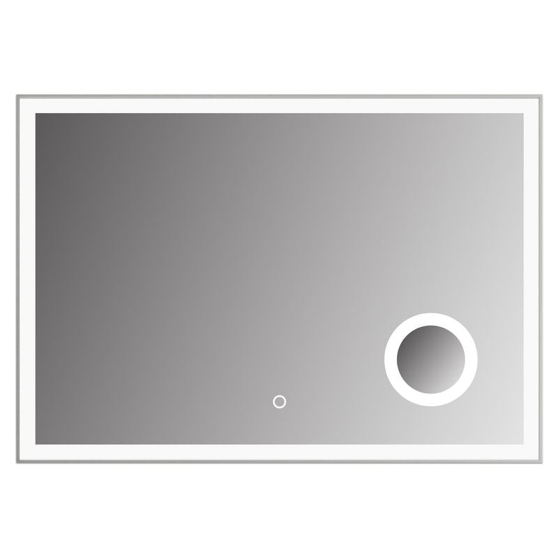 Espejo led rectangular antiempañante sin marco 100 x 70 cm Aqua Nuova