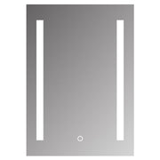 Aqua Nuova 50 x 70 cm frameless anti-fog rectangular LED mirror