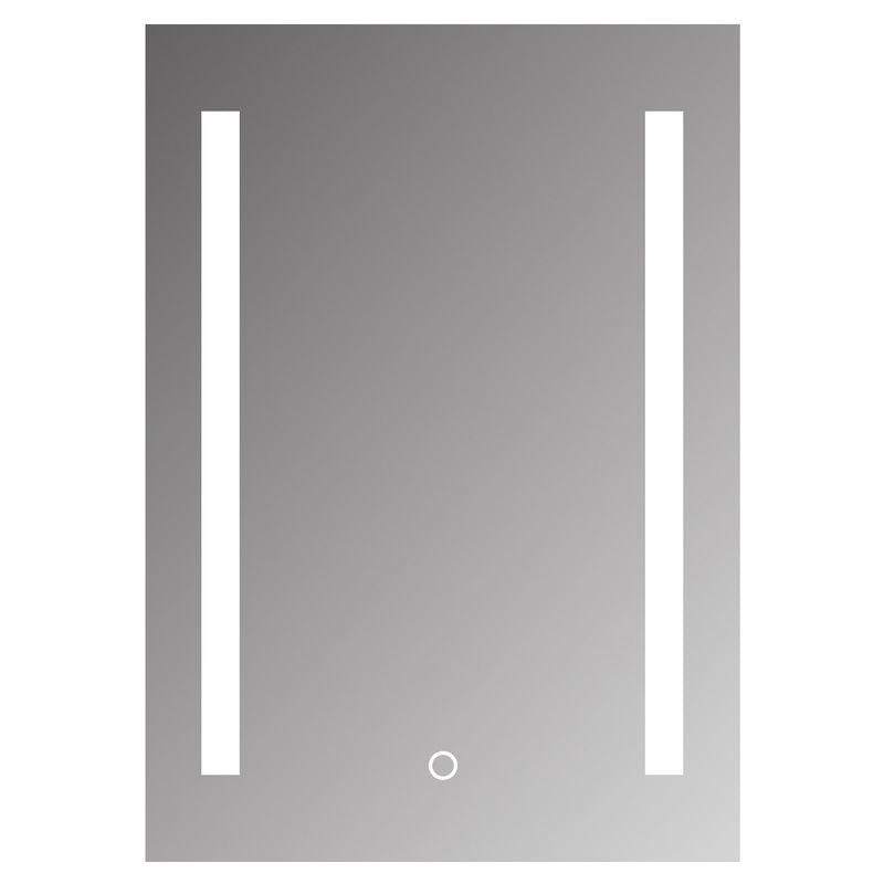 Espejo led rectangular antiempañante sin marco 50 x 70 cm Aqua Nuova