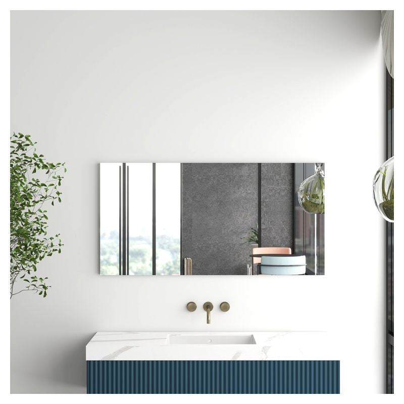 Espejo rectangular esmerilado sin marco 60 x 120 cm Aqua Nuova
