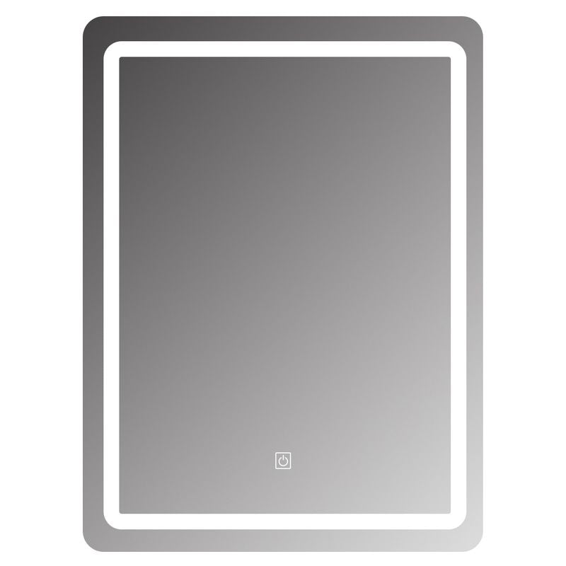 Aqua Nuova Rectangular Frameless LED Anti-Fog Mirror 60 x 80 cm