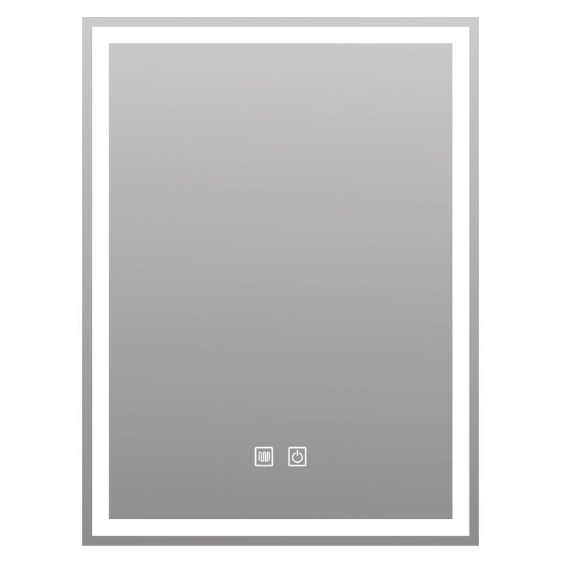 Espejo led rectangular sin marco antiempañante 80 x 60 cm Aqua Nuova