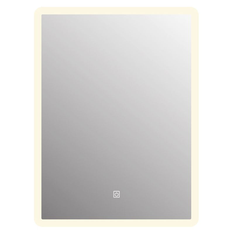 Espejo led rectangular antiempañante sin marco 80 x 60 cm Aqua Nuova