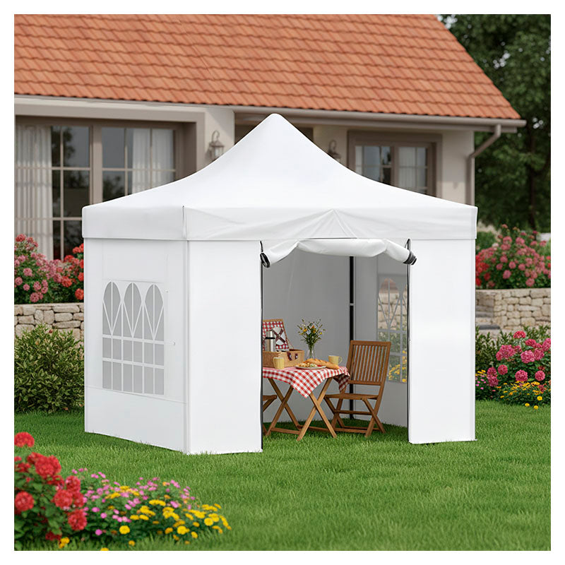 Basic Living 300 x 300 x 315 cm white waterproof square decorative awning