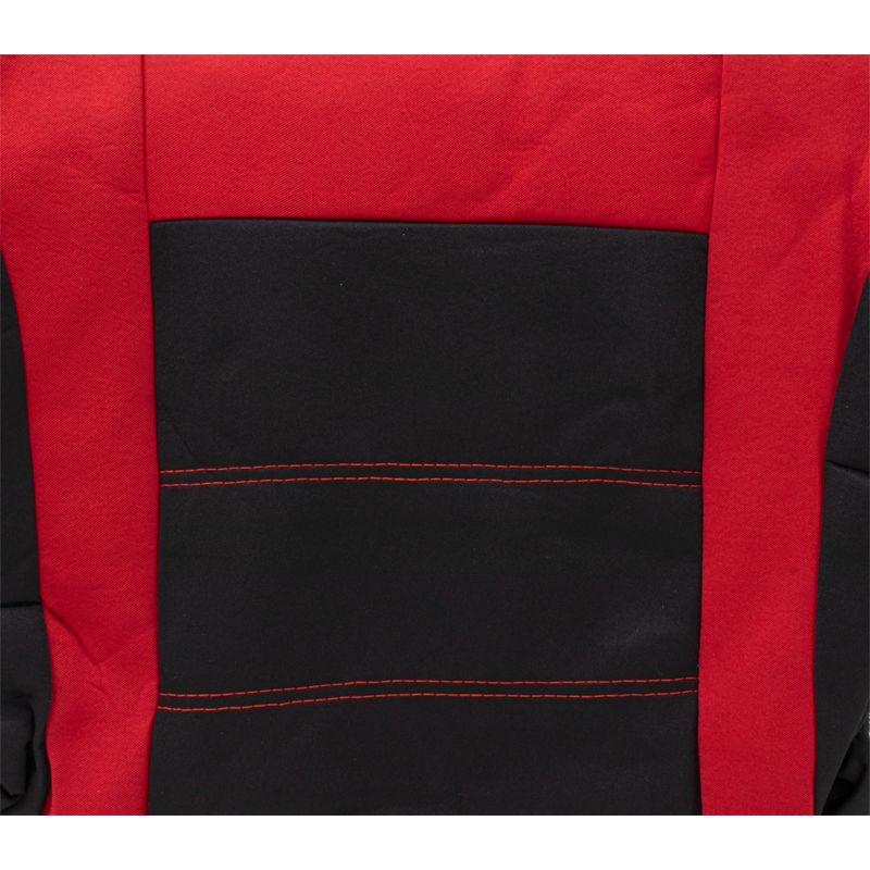 Kit cubreasientos Doral negro y rojo 11 piezas Majic