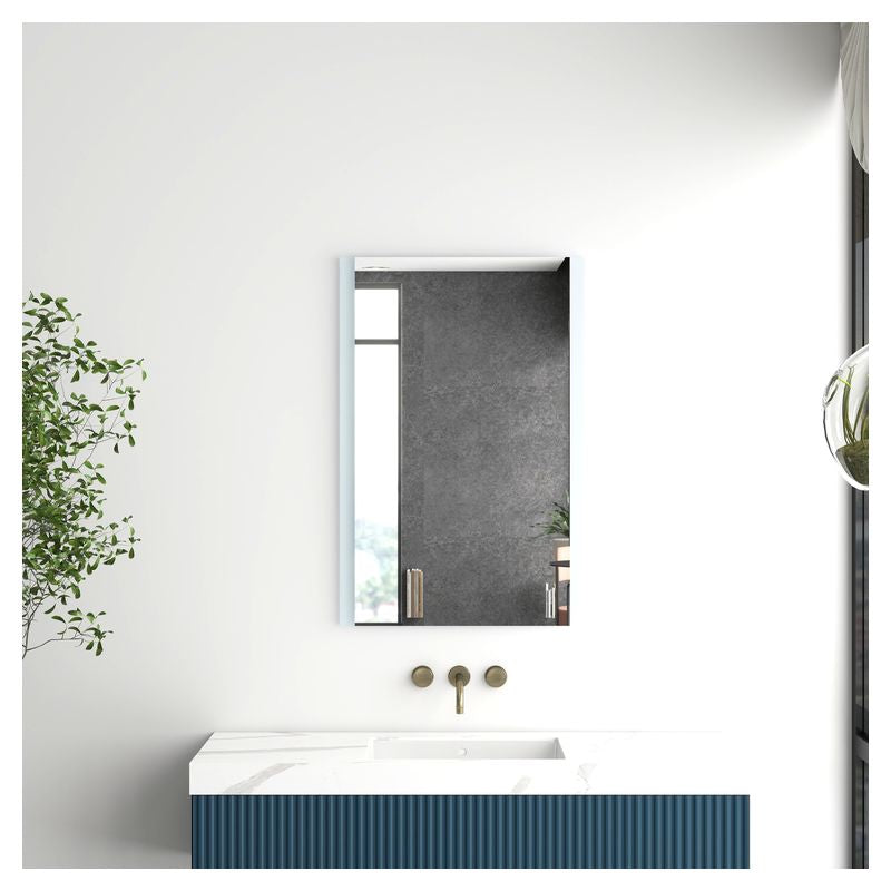 Espejo rectangular esmerilado sin marco 60 x 40 cm Aqua Nuova