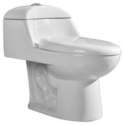 Ronco one-piece elongated white toilet, dual flush 4 and 6 L Aqua Nuova