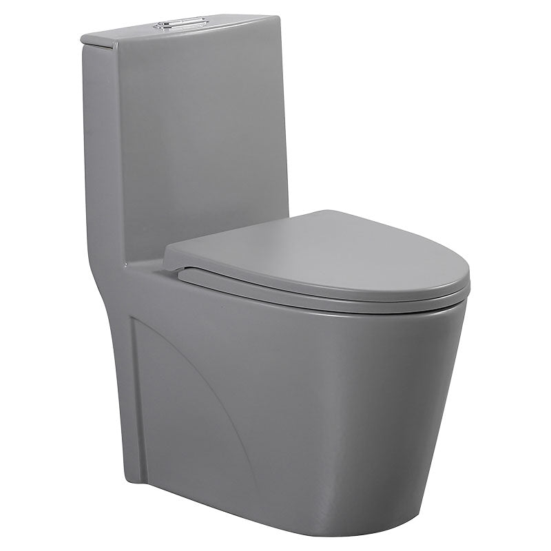 Taro One-Piece Elongated Matte Grey Toilet Dual Flush 4 and 6 L Aqua Nuova