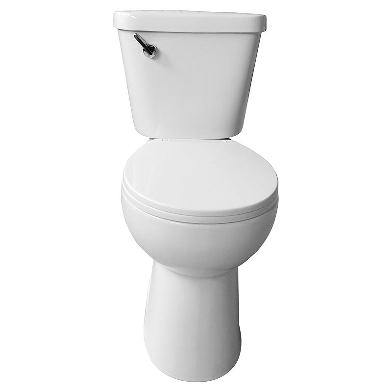 Inodoro Platani dos piezas blanco redondo descarga sencilla 6 L Aqua Nuova