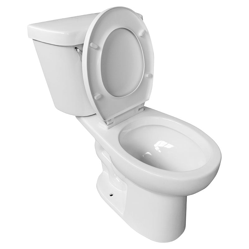 Inodoro Platani dos piezas blanco redondo descarga sencilla 6 L Aqua Nuova