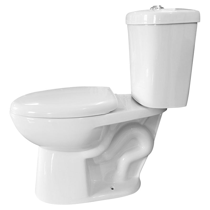 Aqua Nuova Kalani two-piece elongated white dual flush toilet 3 and 6 L