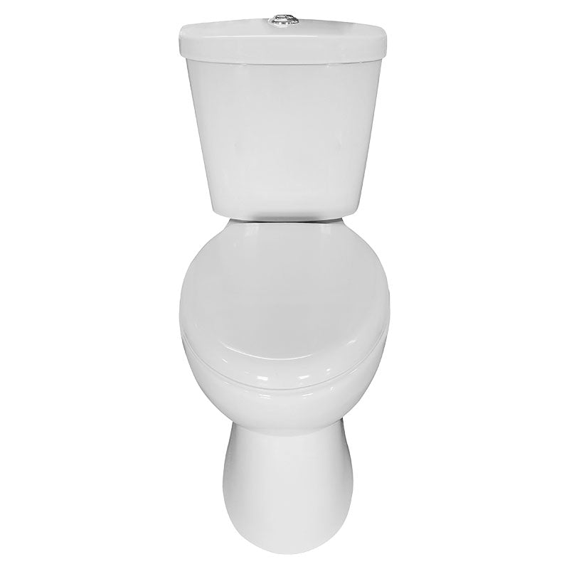 Aqua Nuova Kalani two-piece elongated white dual flush toilet 3 and 6 L
