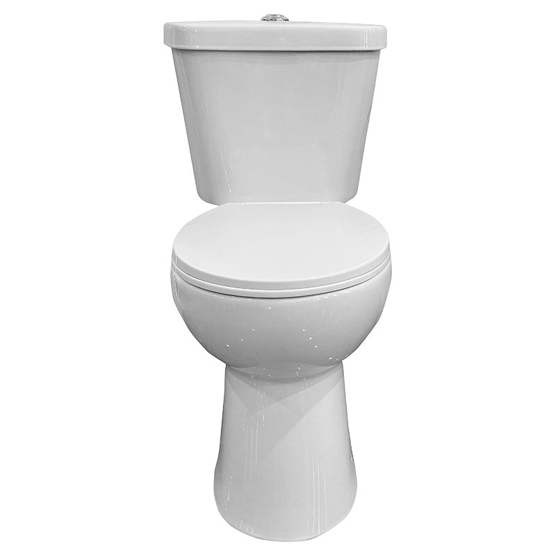Inodoro Platani dos piezas blanco redondo descarga doble 3 y 6 L Aqua Nuova